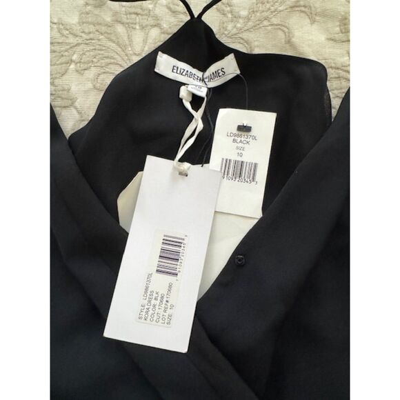 NWT Elizabeth and James Dress Black Kora Sleeveless Maxi size 10 - Picture 7 of 9